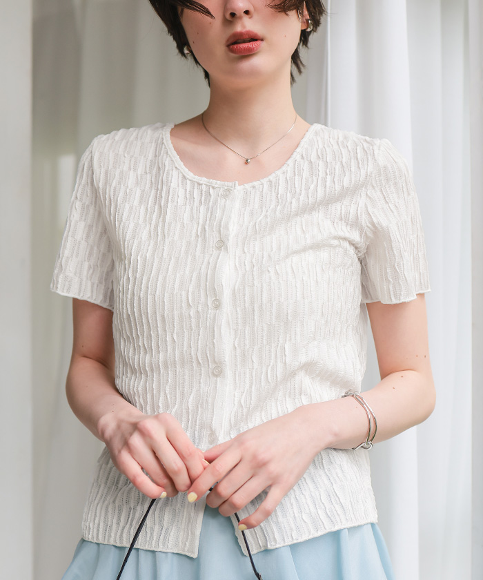 前後2wayなみなみシアージャガードトップス【メール便可／100】 | titivate