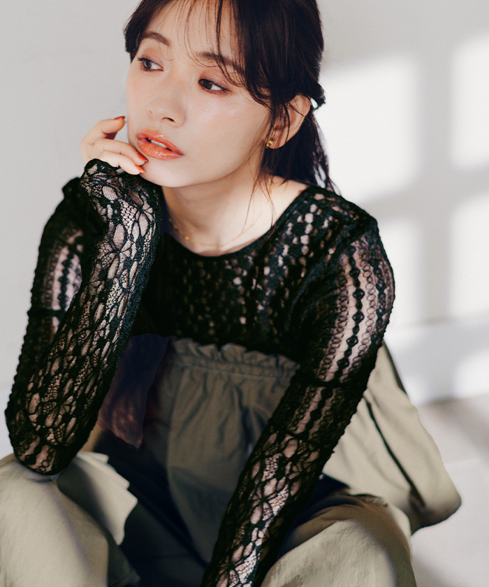 前後2way切替デザインレーストップス | titivate