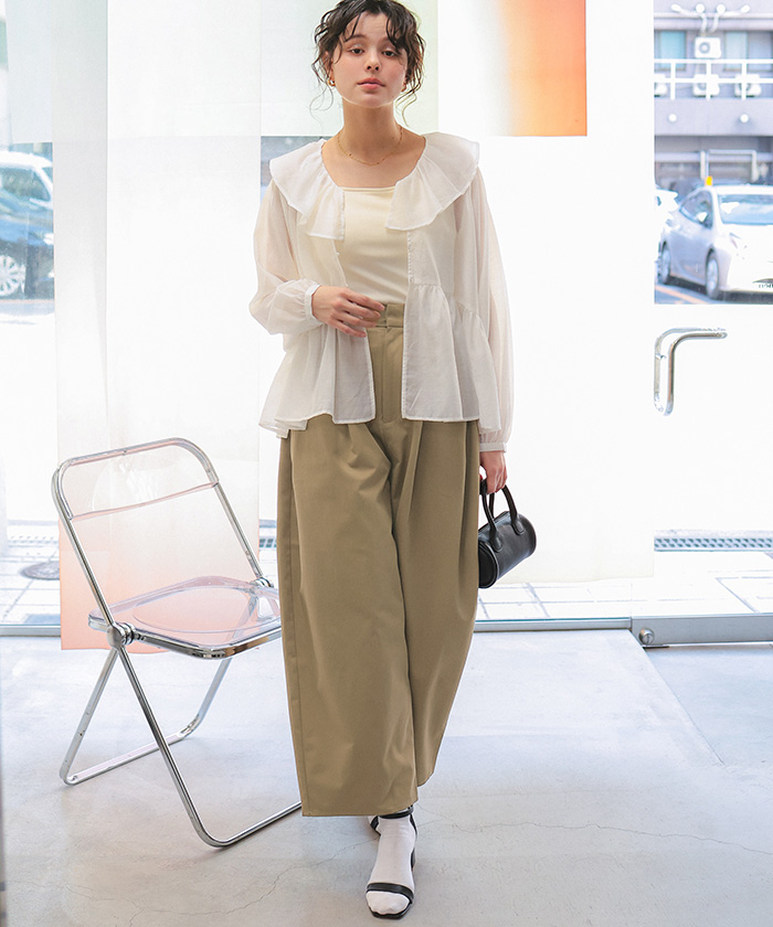 カーブデザインツイルパンツ | titivate