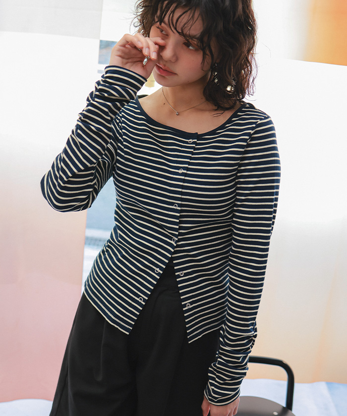 リングドットロングスリーブトップス | titivate