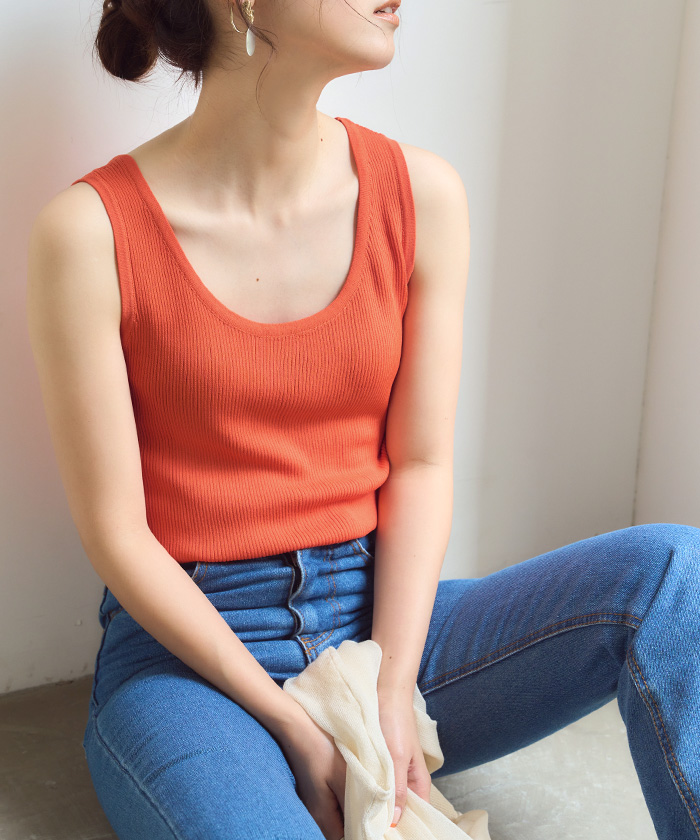 ドライタッチラウンドヘムタンクトップ【メール便可／60】 | titivate