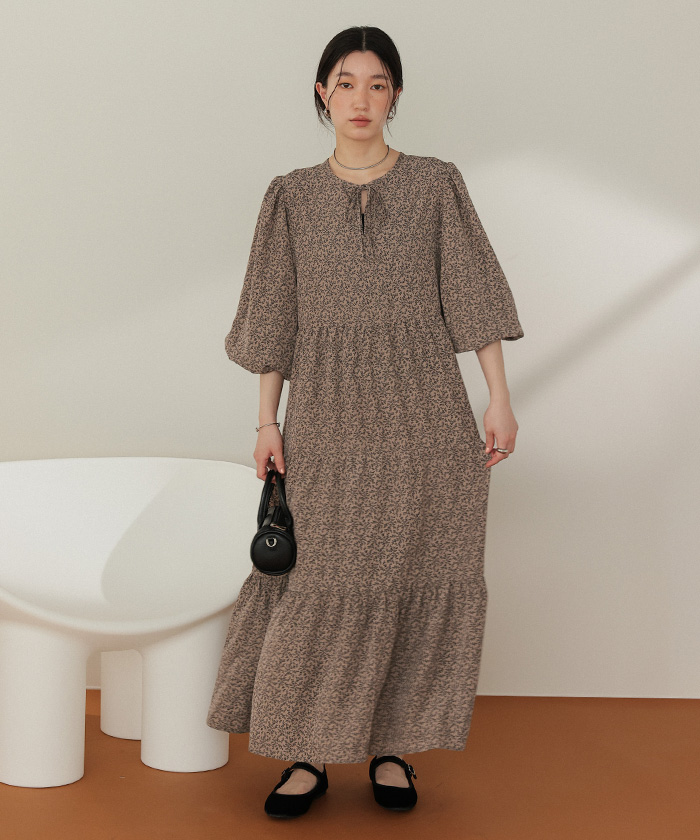 【大人気】SANDRO 花柄 レース&ベルベット ミディワンピース ZARA - ZARA 花柄 ミディワンピース ロングワンピース