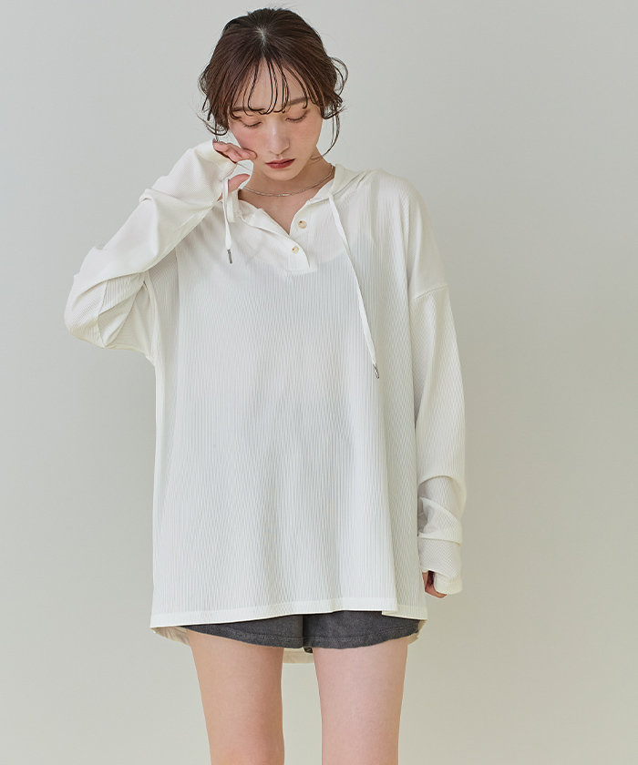 オーバーシルエットラッシュパーカープルオーバー【SEADRESS オーバーシルエットラッシュパーカープルオーバー【SEADRESS