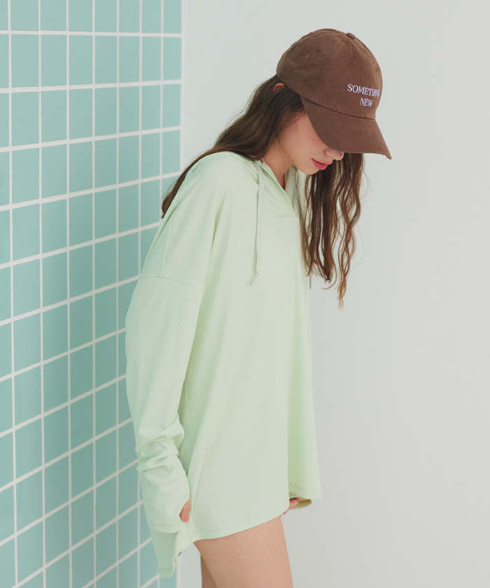 オーバーシルエットラッシュパーカープルオーバー【SEADRESS