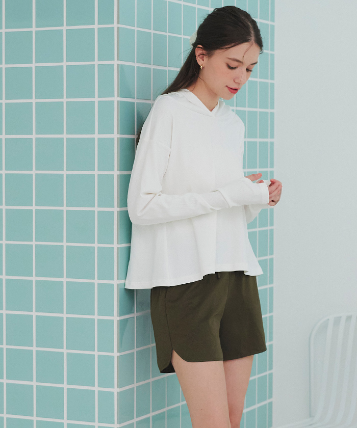 フード付トップスラッシュガードセットアップ【SEADRESS
