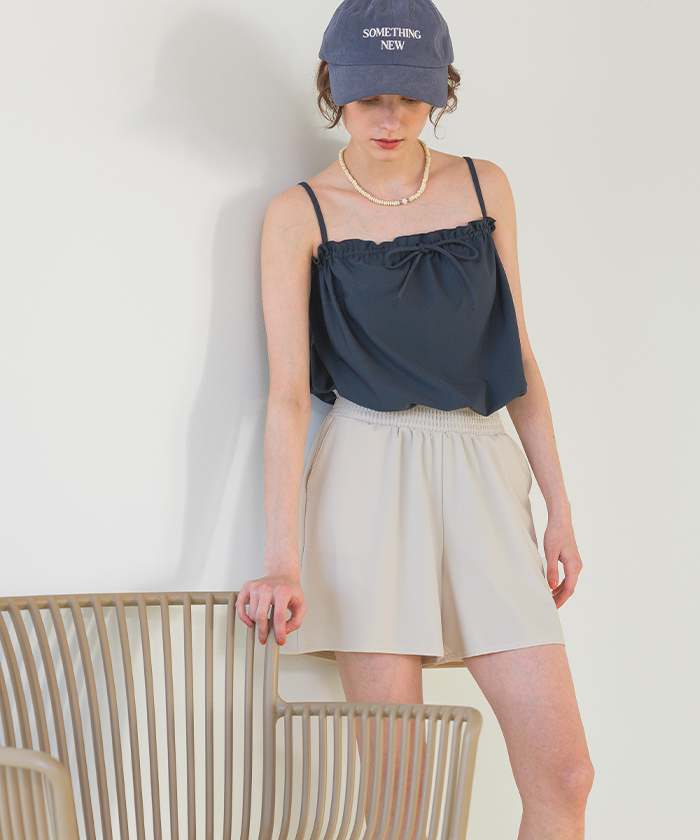 ウエストギャザーサスティナブルショートパンツ/水着【SEADRESS