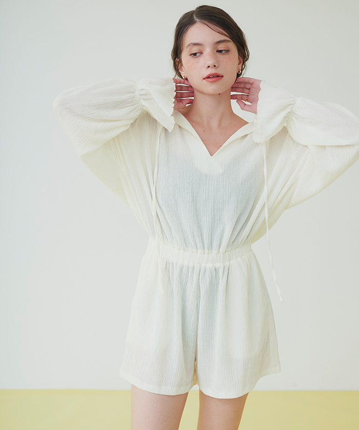 リラックス長袖オールインワン/ラッシュガード【SEADRESS シードレス