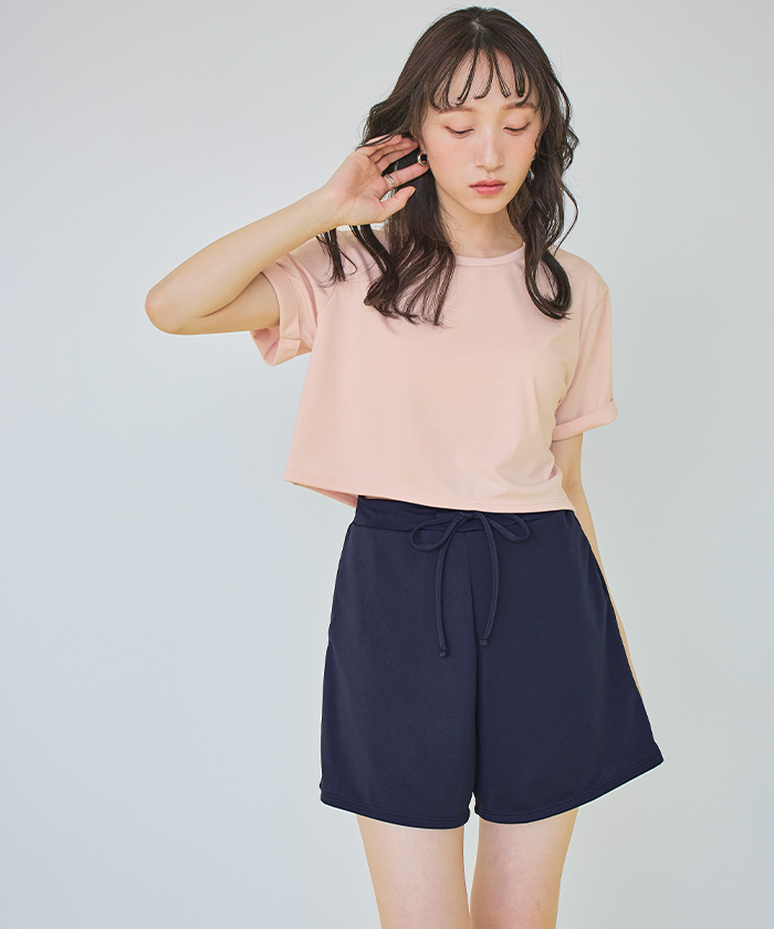 tシャツ&パンツ&水着上下(4点セット) 楽天市場】レディース 水着 4点セット ビキニ 上下 スポブラ T