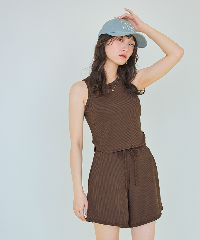 3点セット/ショートパンツ×タンクトップビキニ/水着【SEADRESS