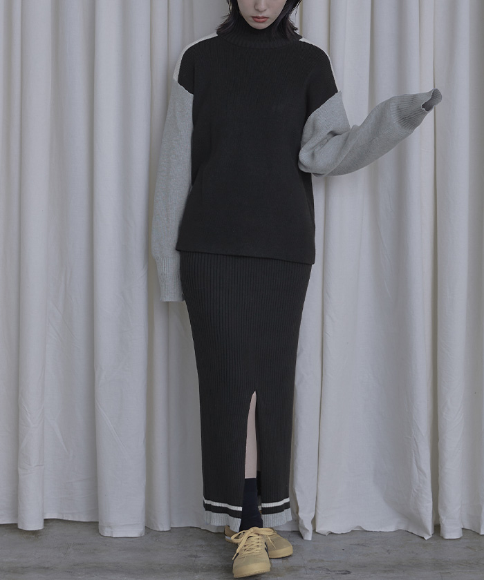 マルチカラーニットセットアップ【miette ミエット】 | titivate