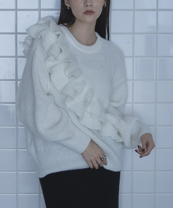 ダブルフリルニット【miette ミエット】 | titivate