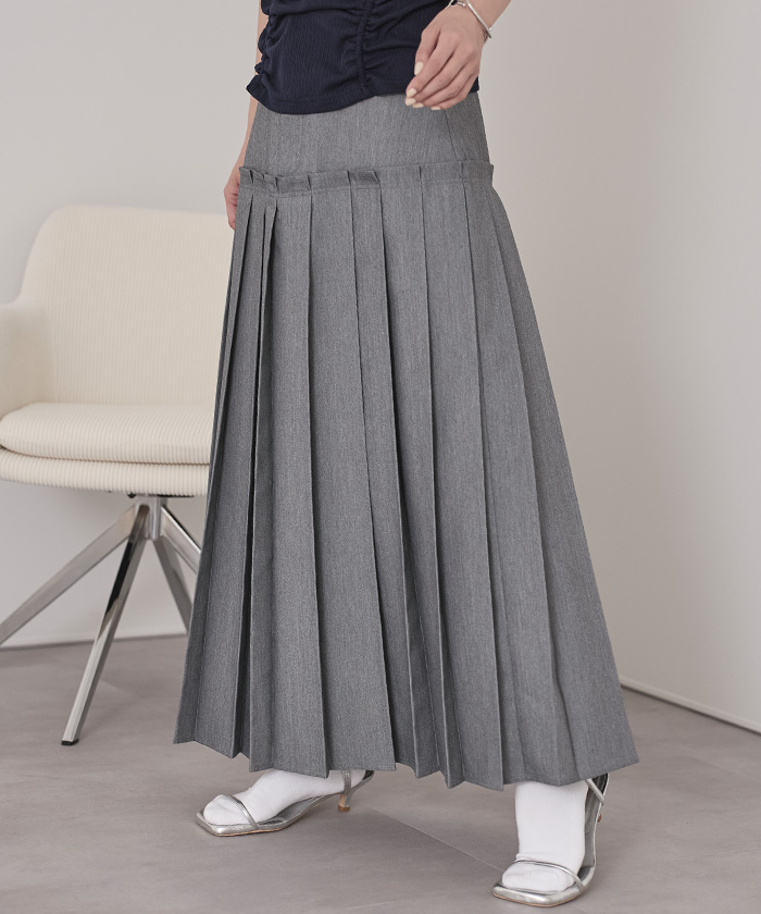 ティアードプリーツスカート【miette ミエット】 | titivate