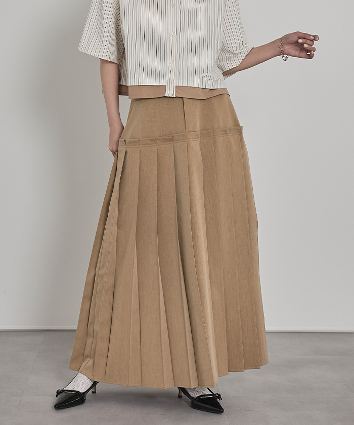 ティアードプリーツスカート【miette ミエット】 | titivate