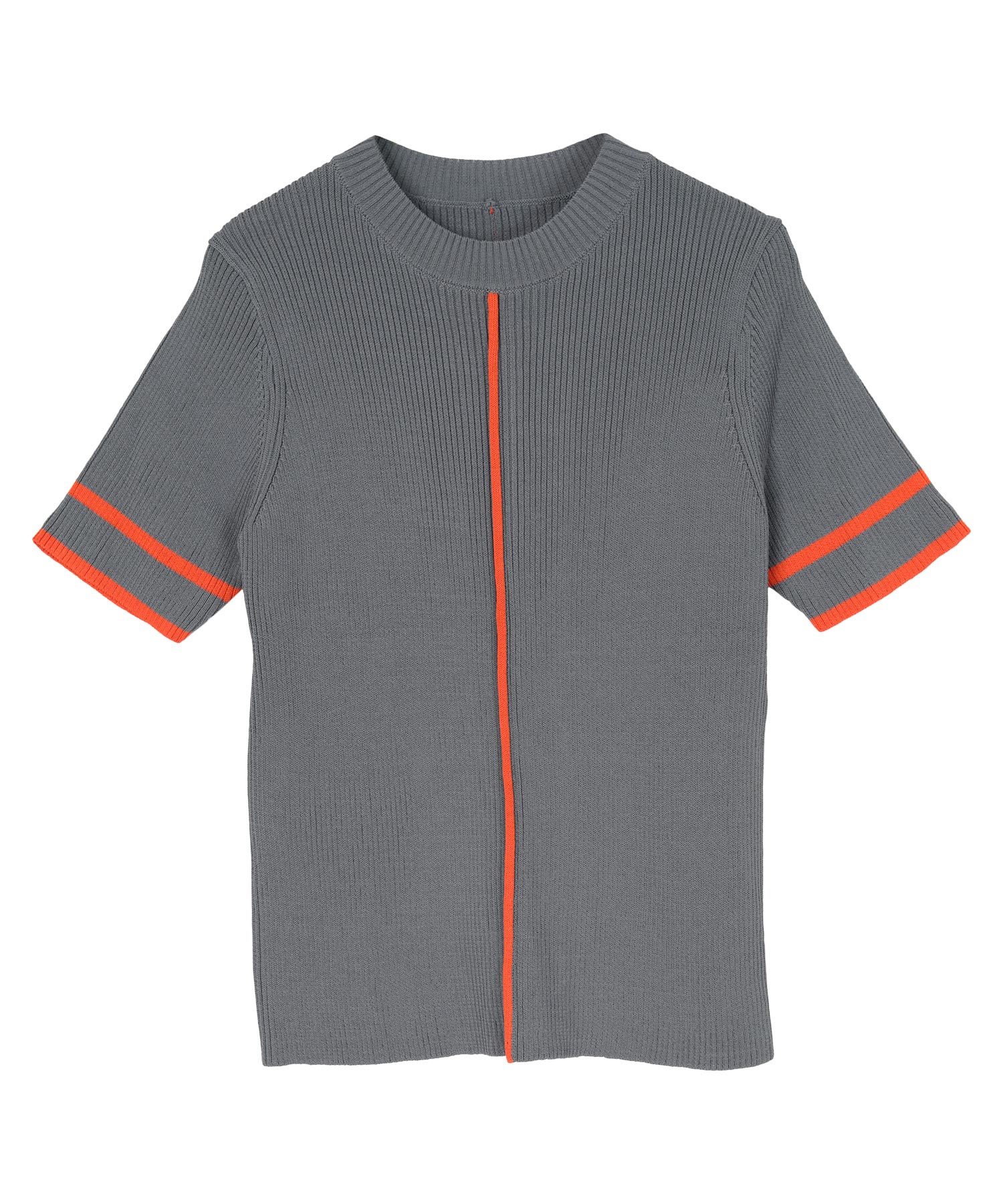 配色ラインリブトップス【miette ミエット】【メール便可／100