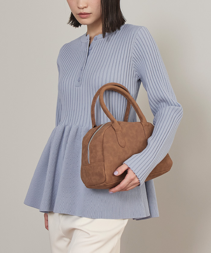 ヘンリーネックペプラムニット【miette ミエット】 | titivate