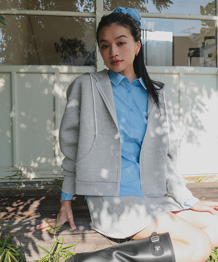 ダンボールダブルジップフードパーカー | titivate